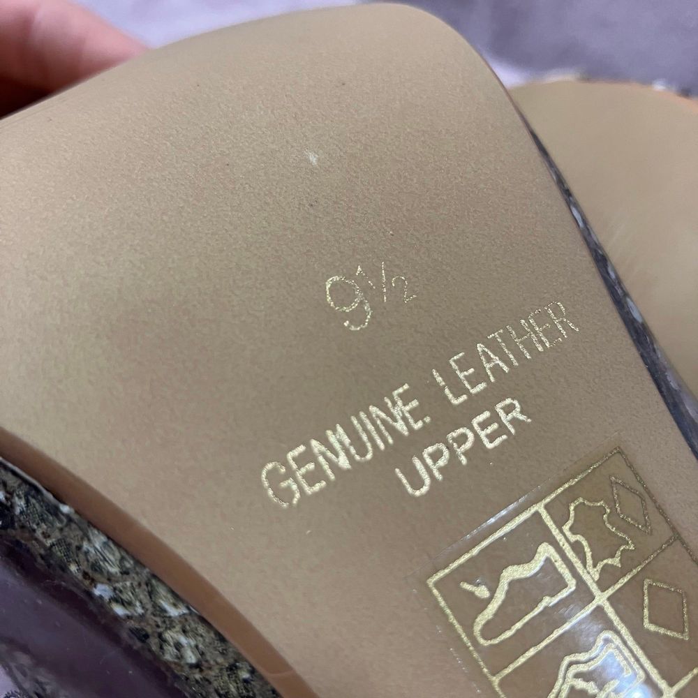 Snakeskin Print Heels “Gabbie” Clear Sides - Picture 9 of 12